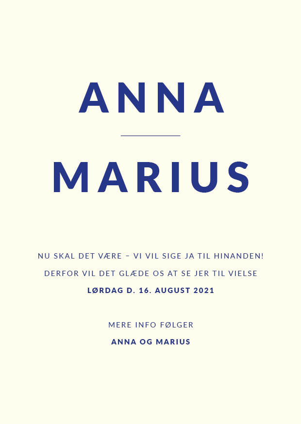 Funky - Anna & Marius Save The Date